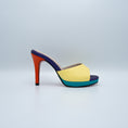 Load image into Gallery viewer, Stiletto abierto plataforma fina multicolor